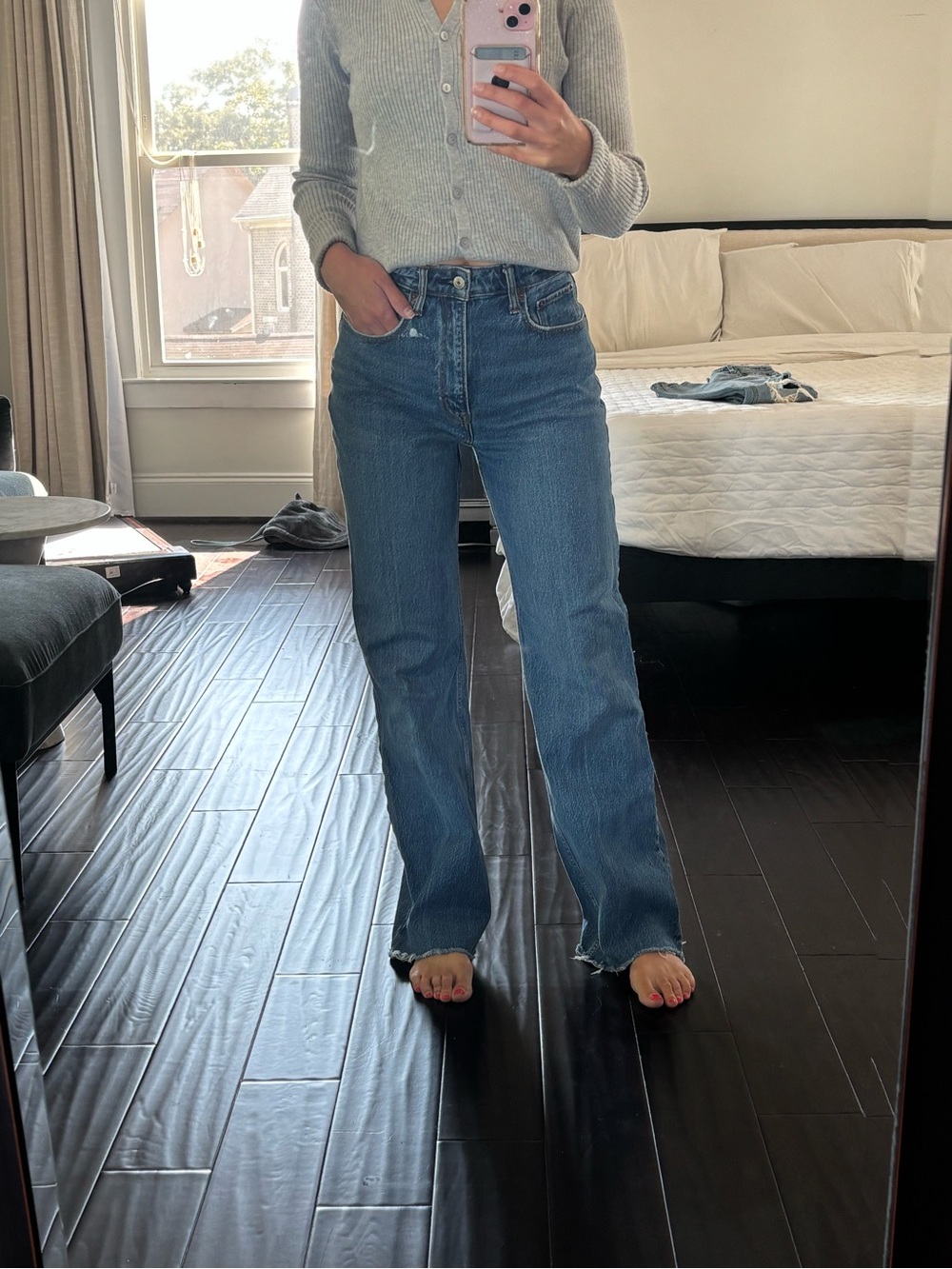 Women's High-Rise “90s Relaxed” Blue Denim Jeans